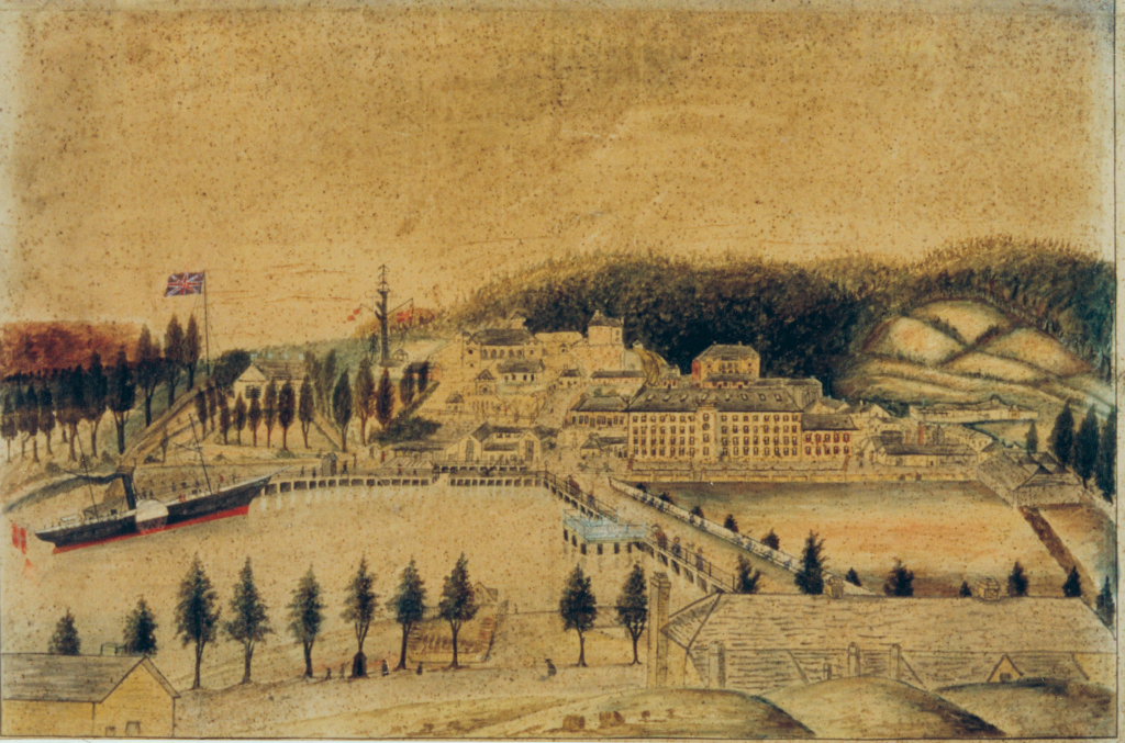 Contemporary sketch of Port Arthur by a prisoner at the latter period of its occupation (c.1860) Source: Tasmanian Archive and Heritage Office